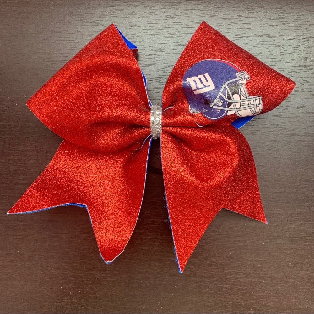 NY Giants Hair/Cheer Bow